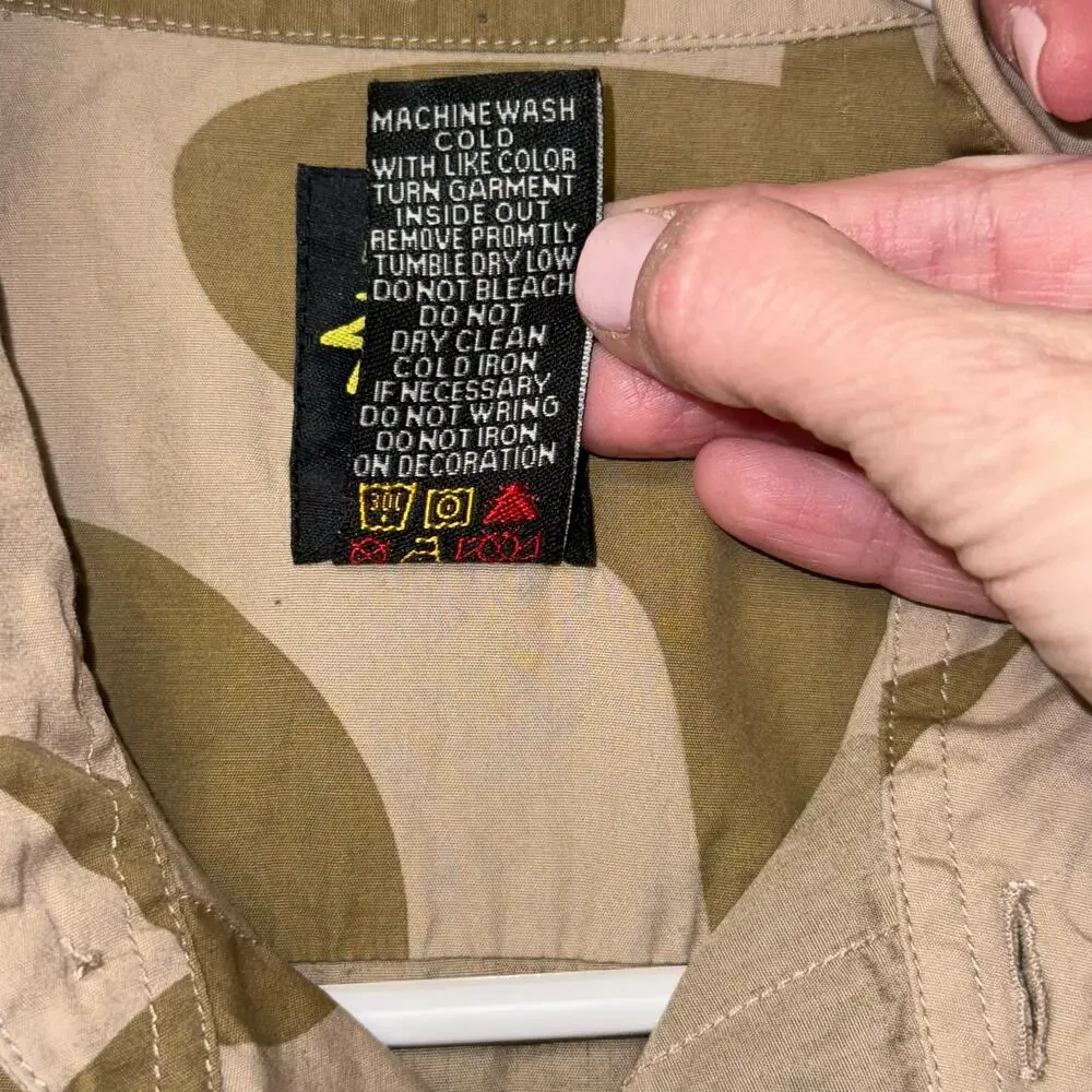 Stussy Dress Mini Sz Small Green olive camo button - Picture 5 of 6
